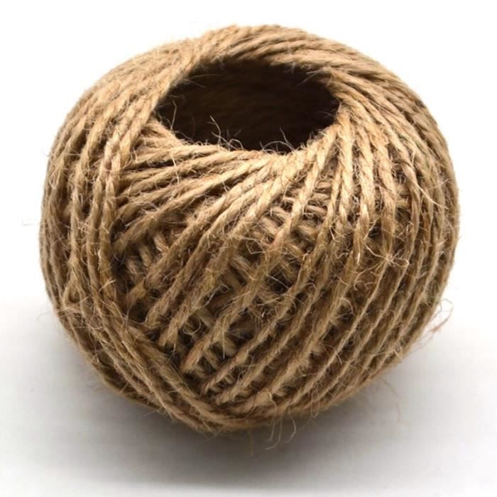 Corde De Chanvre Naturel 2mm - 10 Mètres, Idéale Pour Bricolage, Décoration Ou Artisanat