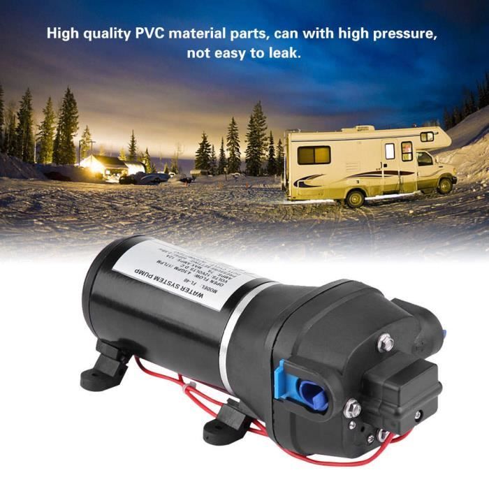 Pompe à Membrane 12V 60PSI 4.2BAR - Auto-amorçante, Débit 18.9L/min, Pour Camping-car, Bateau