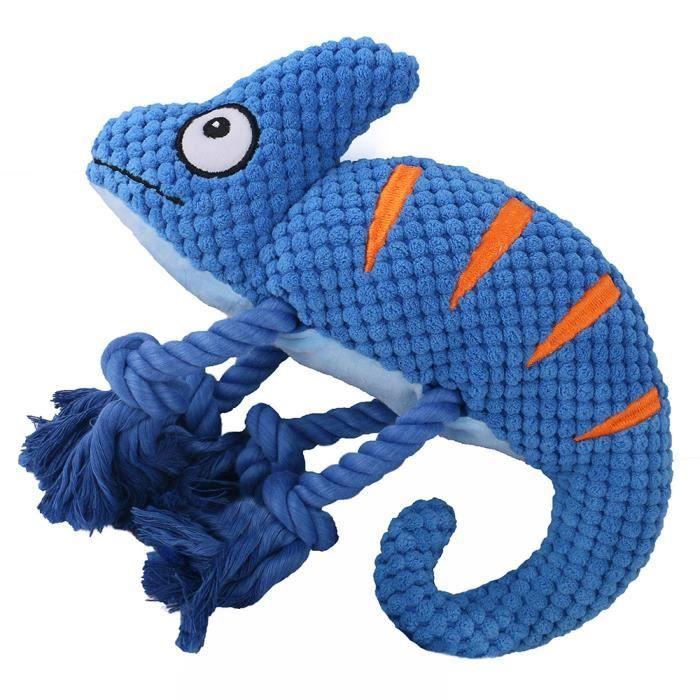 Peluche Caméléon Pour Petits Et Grands Chiens, Jouet Couinant Pour Chiots, À Mâcher, Résistant