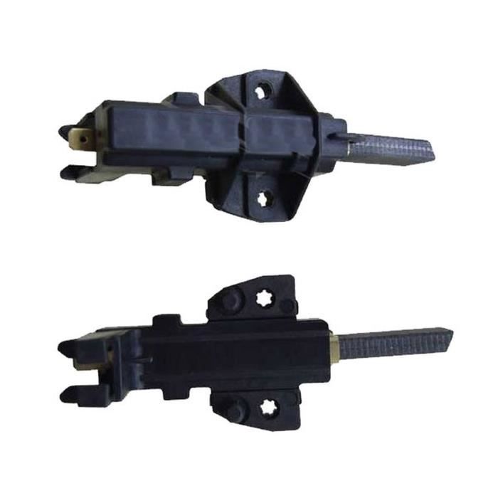 Jeu de 2 charbons moteur pour Lave linge BAUKNECHT BRANDT IGNIS LA