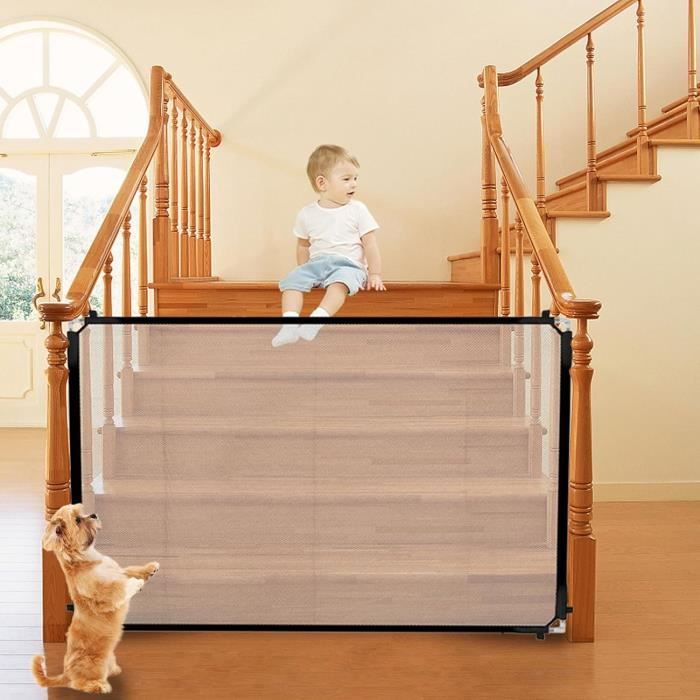 Barrière de sécurité pour animaux de compagnie 180 x 72 cm, barrière de sécurité pour bébé Barrière de sécurité pour animaux de compagnie 180 x 72 cm, barrière de sécurité pour bébé
