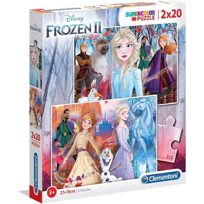 Clementoni - 2x20 pièces - La Reine des Neiges 2 - Cdiscount Jeux - Jouets