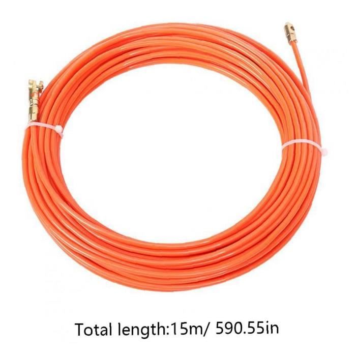 TAPE DE FISH TAPE FILER 15M NYLON CONDUIT DE CONDUIT DU CÂBLE DE