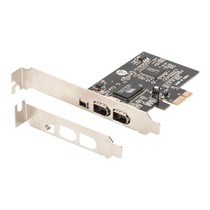 Adaptateur FireWire PCIe DIGITUS DS-30201-5 - 3 ports FireWire
