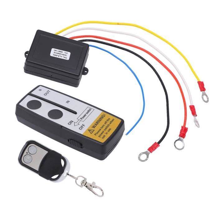 Contrôleur de treuil universel Kit de télécommande de treuil sans fil avec indicateur de portée