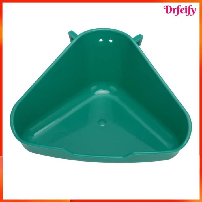 Comparer les prix de Bac à litière d'angle - Drfeify - Pour petits animaux - Vert - Facile à nettoyer - Anti-déversement