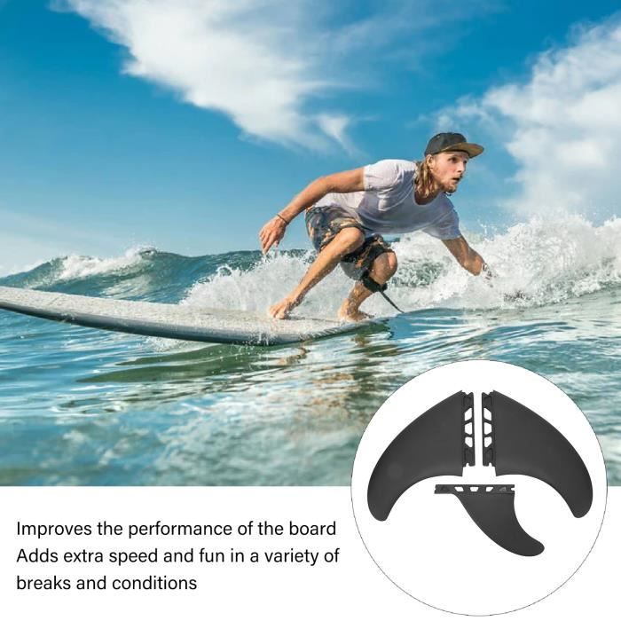 KOA Surf Fin Set Flexible Stable Lightweight Durable PVC Surfboard Fin