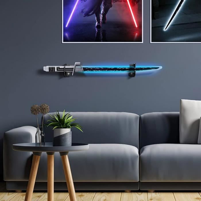 Support D'épée Katana Décoratif Udekit - Bois Laqué Noir, 1 Niveau (39,5x18cm) - Pour Maison, Bureau, Collection