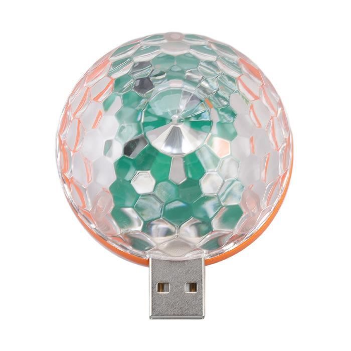 Atyhao Lumière De Scène RVB USB Boule Colorée Lumière 2 Modes D