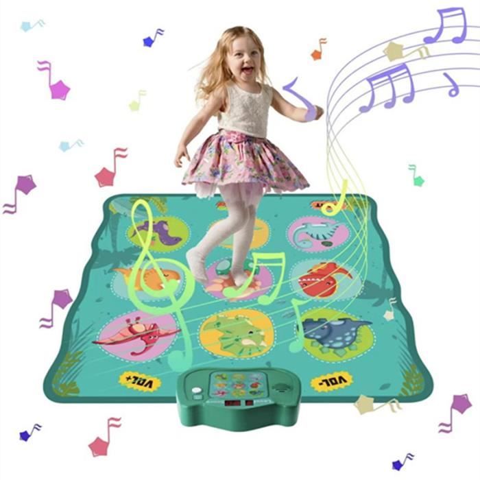 Tapis de Danse Musical LED pour Filles de 3 à 8 Ans - Marque KAKOO - Violet - Jeux