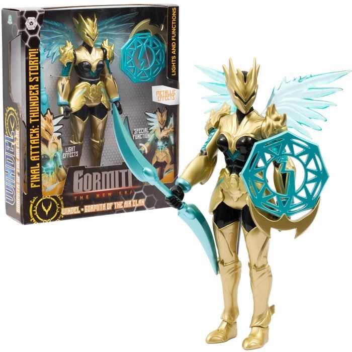 Figurine articulée GORMITI Gormiti avec attaque lumineuse Air Windel 27 cm À partir de GRV072