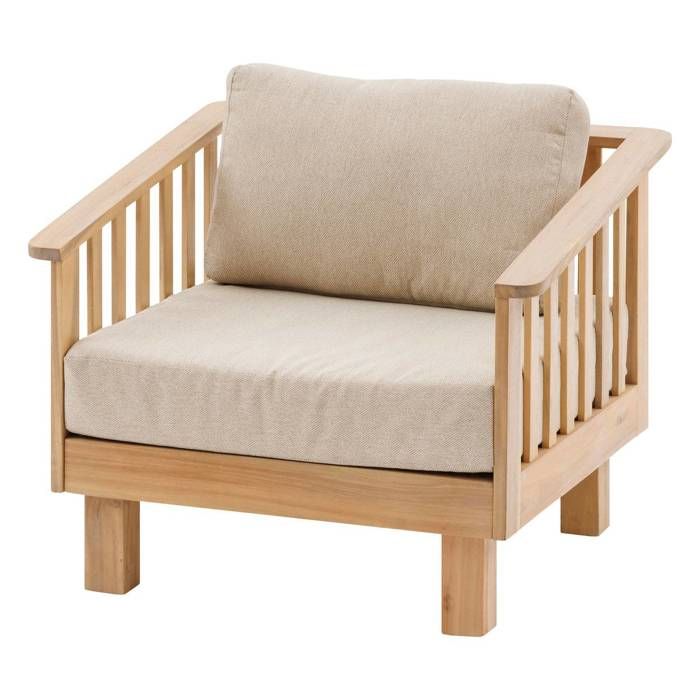 Fauteuil de salon de jardin Xenia acacia - Hespéride