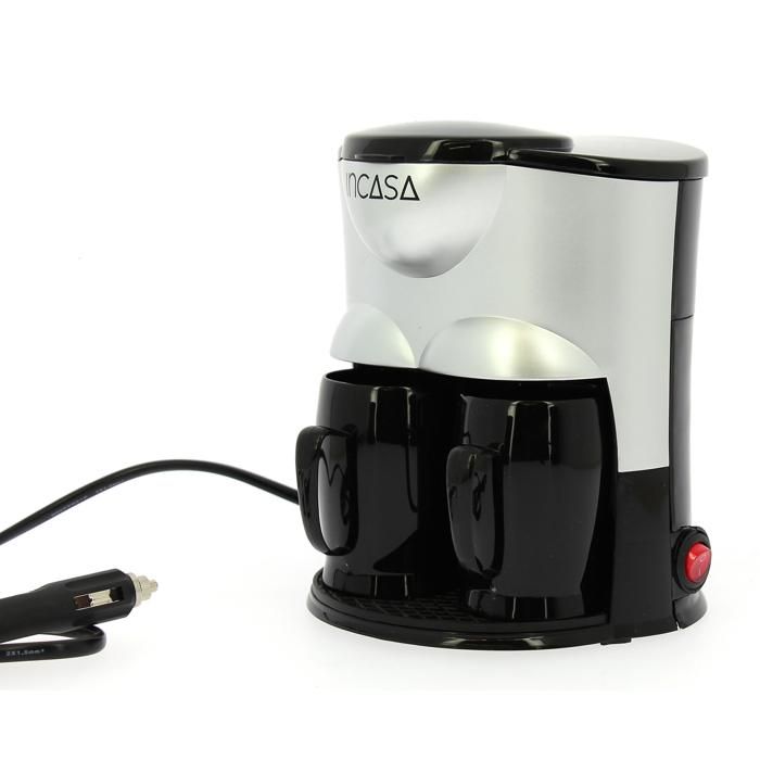 Cafetière électrique 12 Volts : Modèle 2 tasses - Incasa