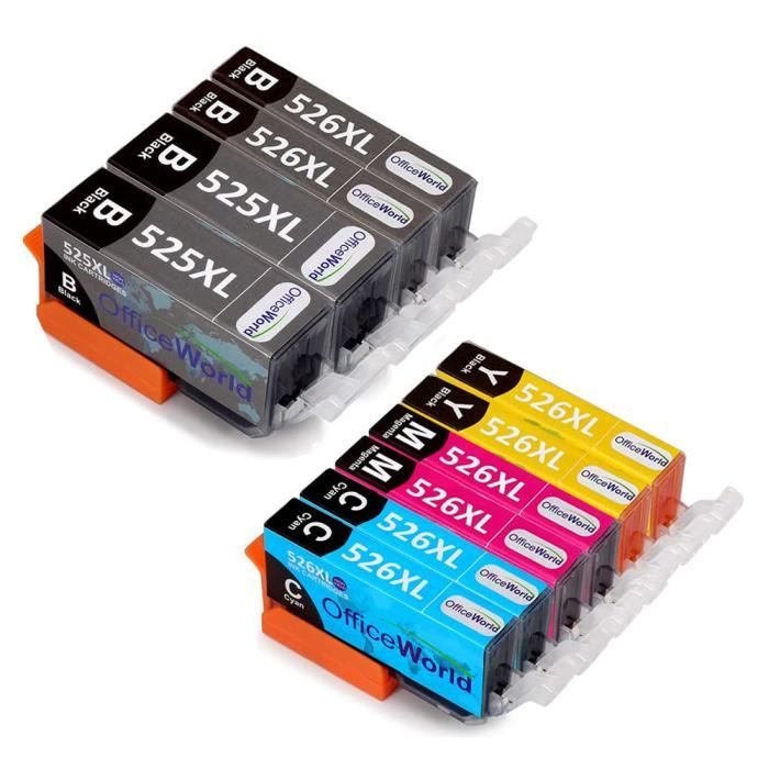 Canon PGI 525 PGBK, CLI 526 BK C M Y   5 Tintenpatronen Kompatibel