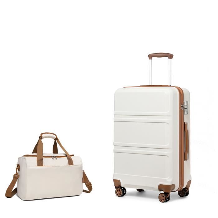 kono ensemble de valises légères en abs rigide avec serrure tsa + sac cabine ryanair 40 x 20 x 25 cm, turquoise, 20 inch luggage