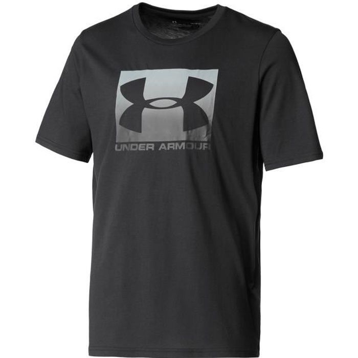 Tee-shirt de running Under Armour Boxed Sportstyle SS pour homme en noir