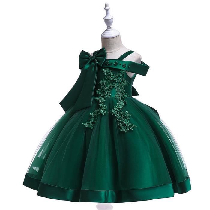 Fille Noeud Fleur Princesse Robes Fairy Party robe de soirée enfant Robe Cadeau de Noël