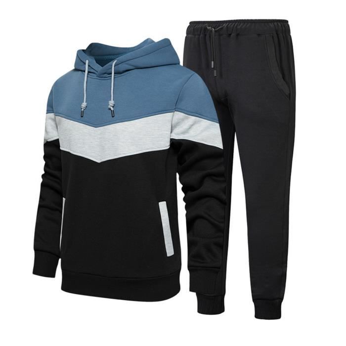 Ensemble Survêtement Jogging 2 Pièces Homme - Sweat à Capuche Et Pantalon - Taille L - Neuf