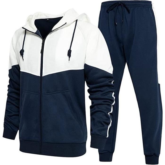 Surv tement Homme Marque Ensemble Jogging Sportif Veste Zipp