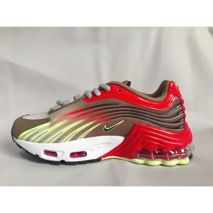 Baskets Nike Air Max TN Plus 2 Chaussures de Running Femme Rouge et marron  - Cdiscount Sport