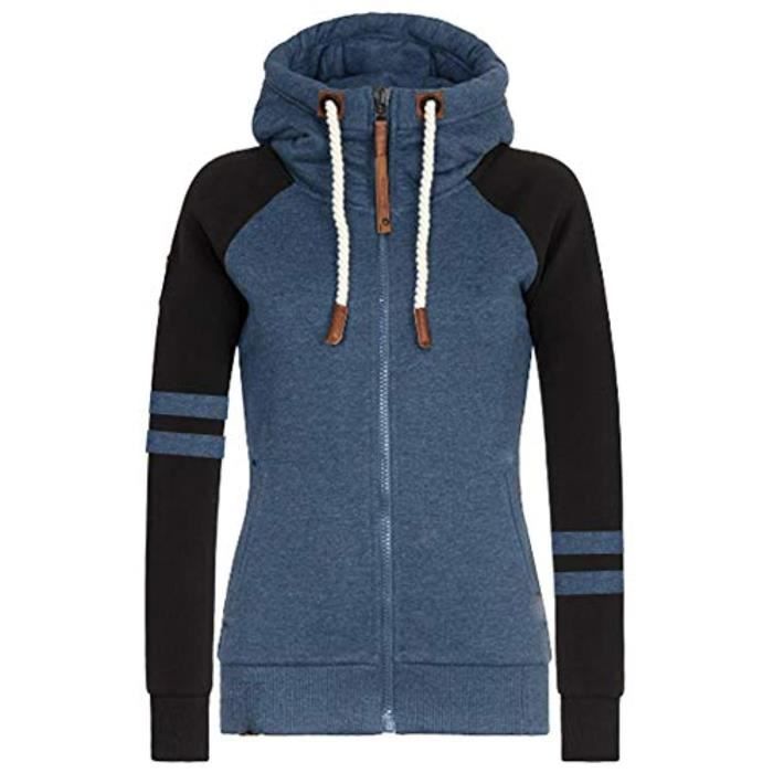 LLdress Sweat à Capuche Garçon Fleece Doublé Polaire - Veste Zippée Chaud Hiver