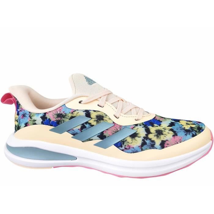 Chaussures ADIDAS Fortarun K Creme Noir Mixte Enfant Beige