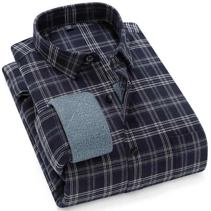 Chemise Aclima Homme Laine Mérinos Manches Longues - Bleu, Taille XL - Randonnée