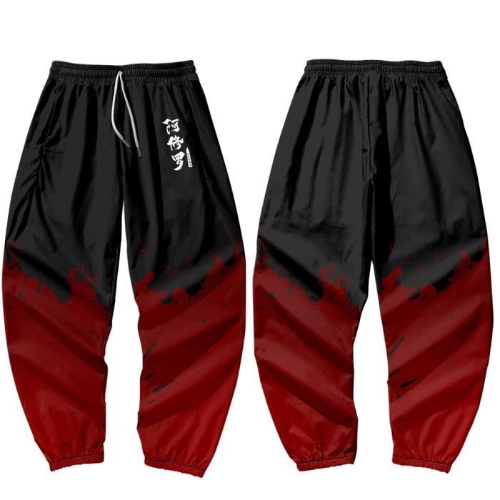 Pantalon Hip-hop Homme Coupe Large - Taille élastique, Jambe Droite - Multicolore, Neuf Avec étiquettes