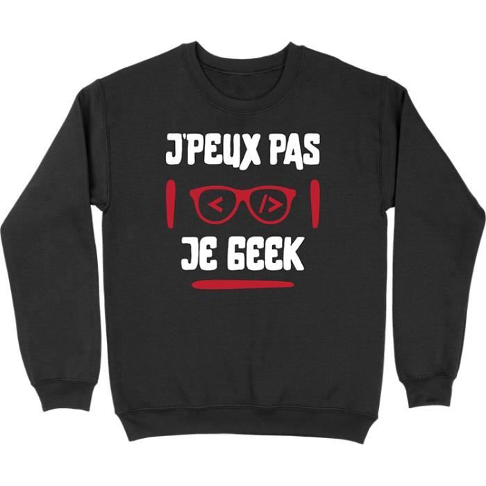 Pull homme j peux pas je geek