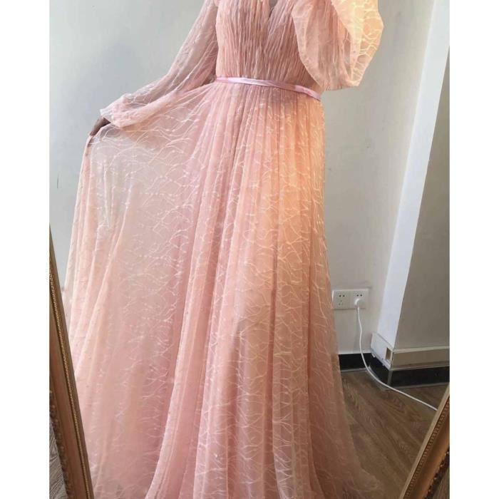 Robe Femme Chic El?�gant exquis Glamour Boh?�me Rose Rose - Cdiscount Pr??t-?�-Porter