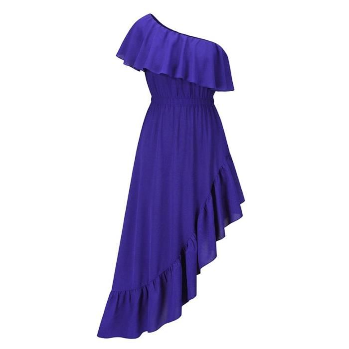 Floral Asymétrique Ourlet Volanté Jupe À Volants Femmes Vert