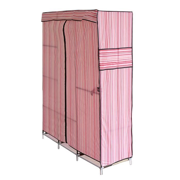 Armoire De Rangement En Tissus 68 + 70" Dressing Penderie En Tissu