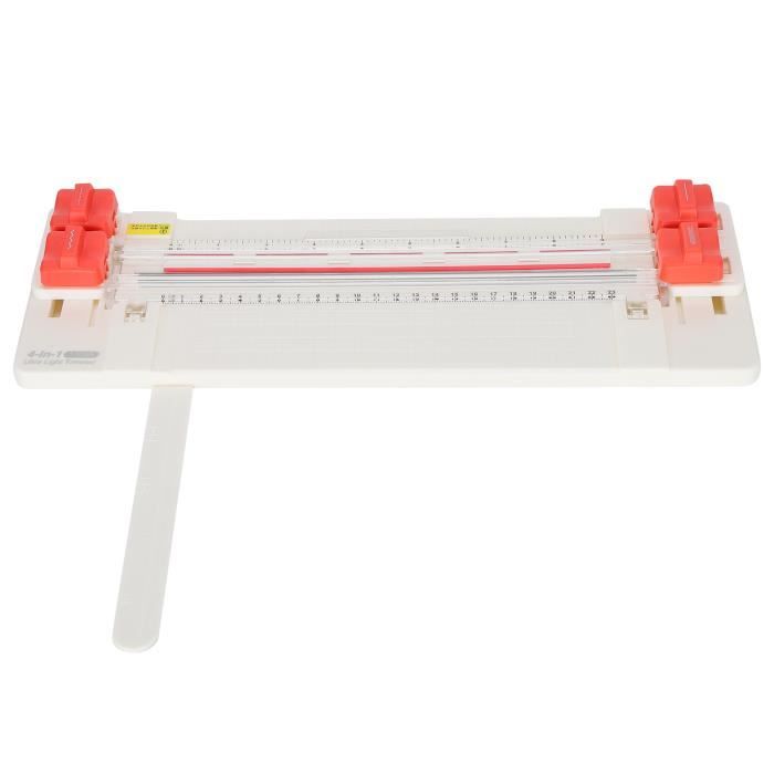 Coupe-Papier Artisanal 12 En 1 - Tondeuse à Cadran Avec Mesures Pour Bords Ondulés Et Décoratifs