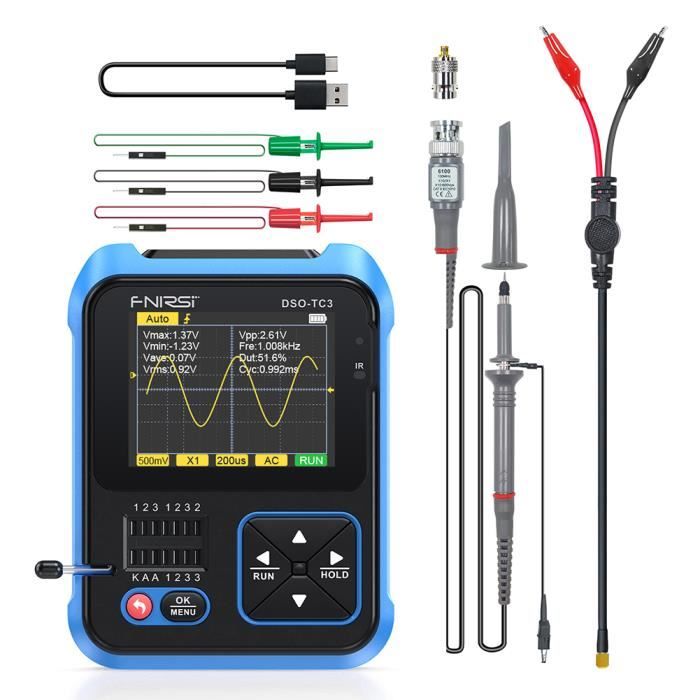 Oscilloscope Multimètre Portable BSIDE - 2 En 1 Écran Couleur 10MHz Parfait Pour DIY Et Auto