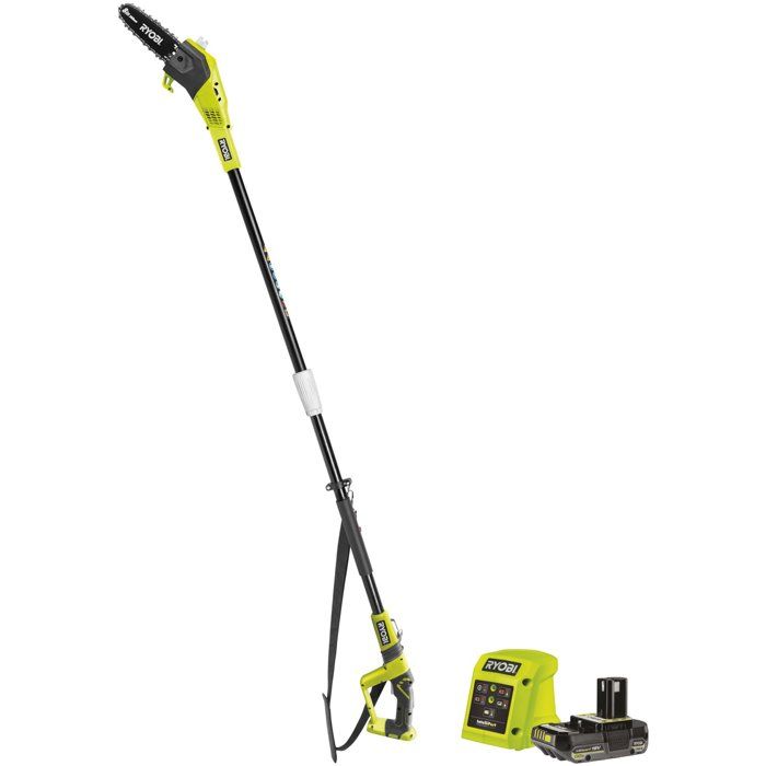 RYOBI Élagueur sur perche 18V - guide 20 cm - 5 5 m/s - guide incliné 15° - RPP182020