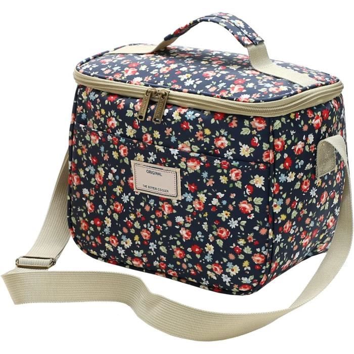 Sac à Déjeuner Isotherme Camouflage Vert - Tissu Oxford, Doublure Alu - Réutilisable, Grande Capacité - Pour Travail, Pique-nique