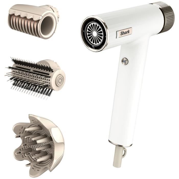 Sèche-cheveux boucleur SHARK SpeedStyle HD334EU - RapidGloss pour cheveux lisses et ondulés - Séchage rapide