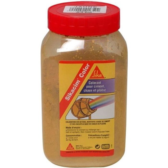 Colorant en poudre pour ciment, chaux et plâtre SIKA SikaCem Color ...