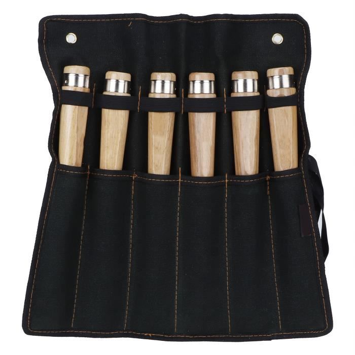Kit De 12 Ciseaux à Bois Pour Sculpture - Lames SK2 Tranchantes, Idéal Débutants Et Passionnés De Bricolage Bois