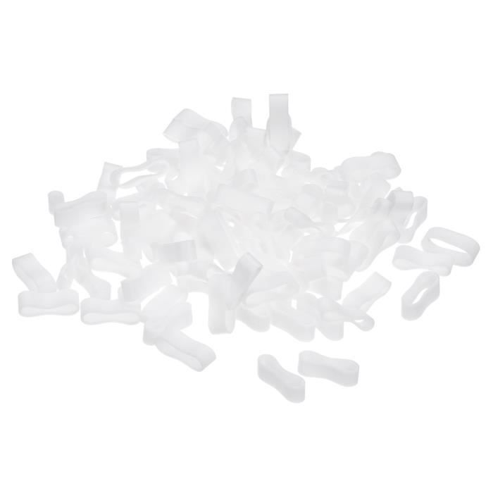 Sourcing Map Élastiques Caoutchouc Silicone Bandes Anneaux Antid Rapant 1 Quot Clear Pour K 426591