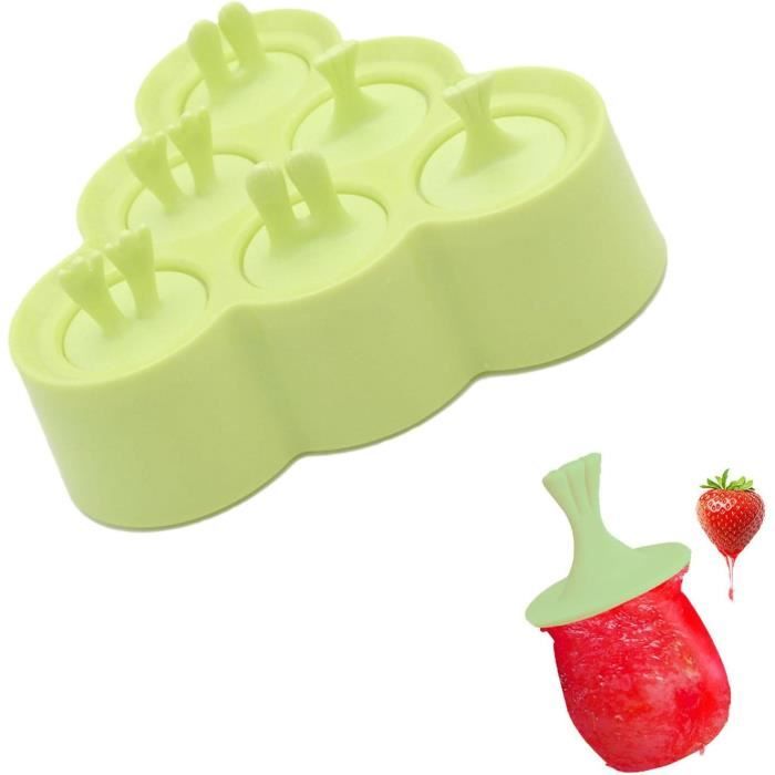 Moules à Glace En Silicone 12 Cavités Vert Avec Brosse Et Entonnoir - Réutilisables Sans BPA