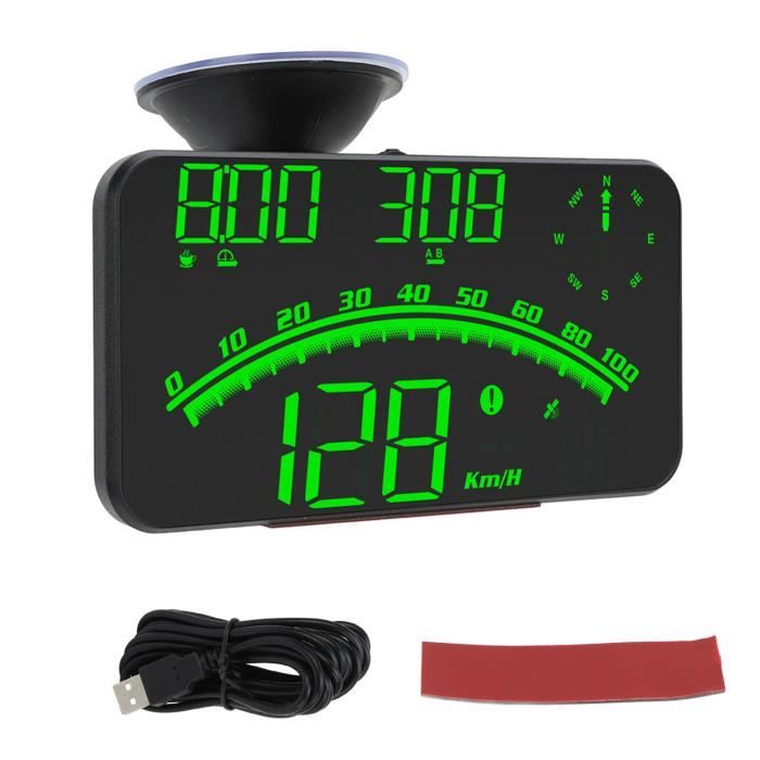 SUC-HUD de voiture Écran LED HUD intelligent haute définition alarme de vitesse GPS multifonction compteur de vitesse