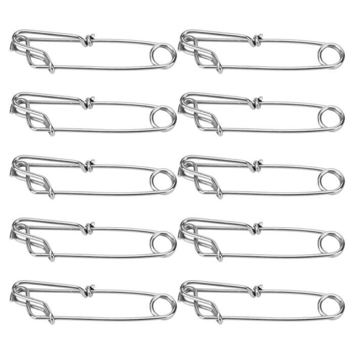 5 émerillons à Clipser En Acier Inoxydable – Pêche – Grande Taille 8,8 à 17,6 Cm