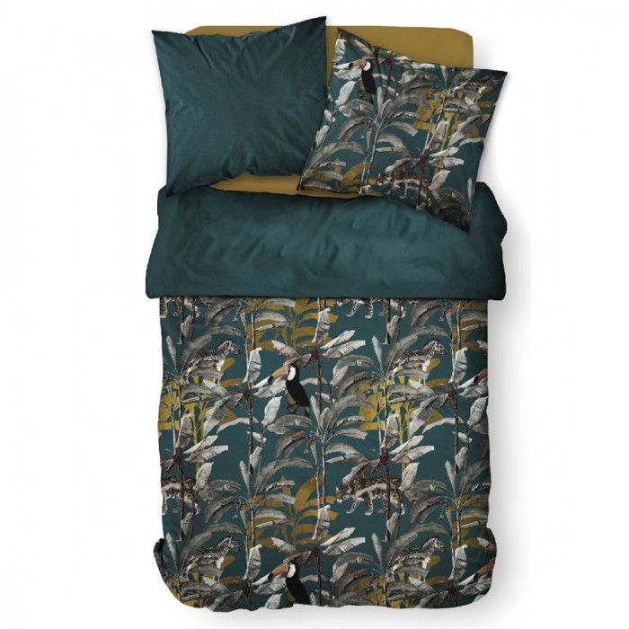 Taie D'oreiller 65x65 Cm Satin De Coton VOYAGE Beige Lin | Leroy Merlin