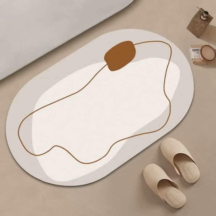 Highdi Absorbant Tapis Cuisine Style Japonais, Diatomite Tapis Cuisine