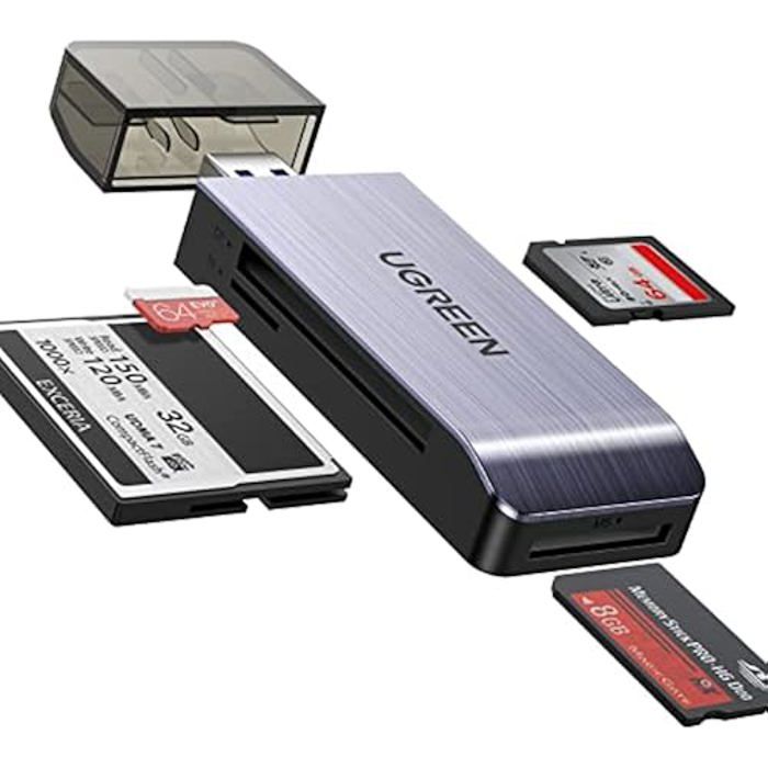 Lecteur de Carte USB 3.0 UGREEN Adaptateur SD Micro SD TF MS CF Aluminium