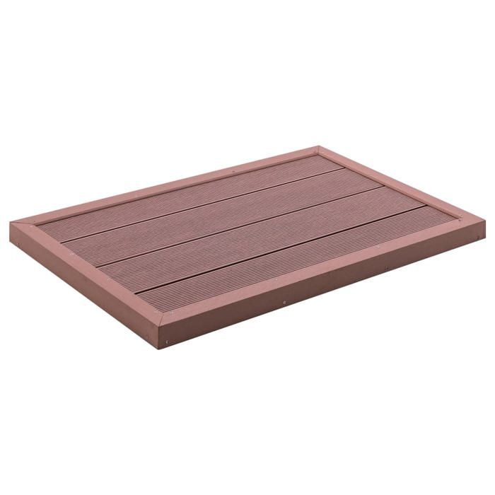 vidaXL Elément de Plancher pour Douche Solaire Echelle de Piscine Paillasson Antidérapant Extérieur Durable Robuste 49065