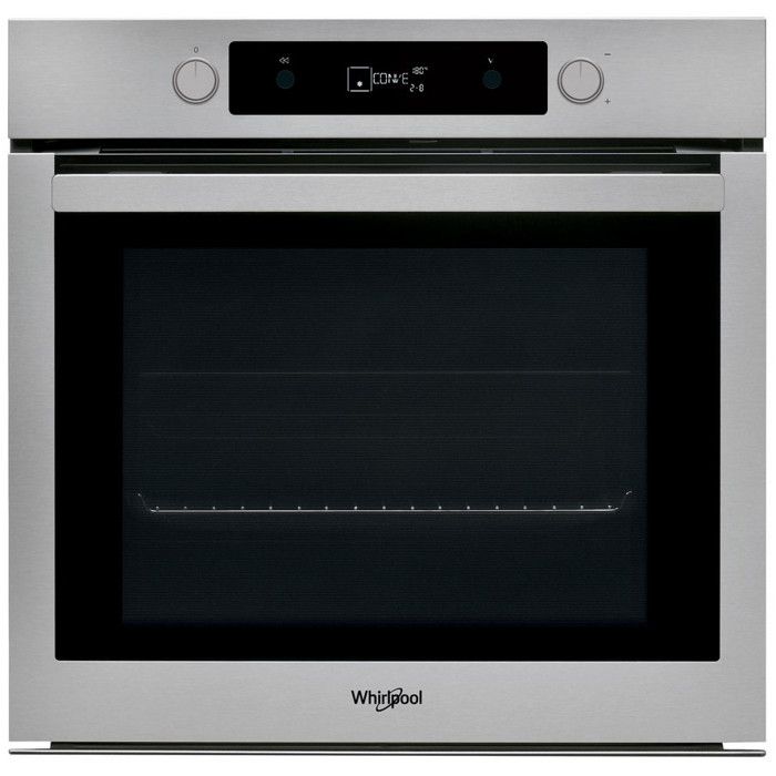 WHIRLPOOL OAKZ9 156 P IX - Four électrique encastrable multifonction - Chaleur pulsée - 73 L - Pyrolyse - A - Inox