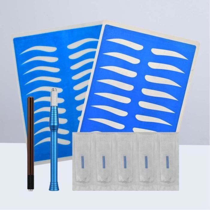 Kit De Tatouage Microblading Avec Peau De Pratique, Ensemble