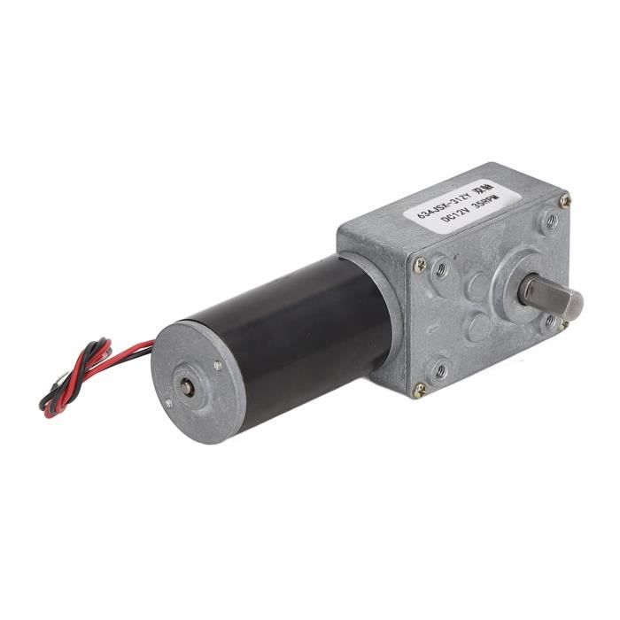 Moteur à Vis Sans Fin DC 12V/24V A5840-31ZY Avec Régulateur De Vitesse - Arbre Fileté M8 Long, Réversible